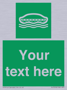 Custom sign safe condition Lifeboat